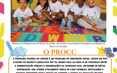 Programa Criança na Creche publica informativo do ano de 2022