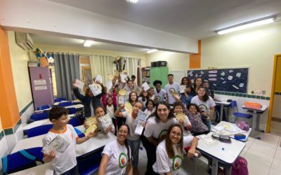 Escola recebe oficina de alimentação saudável e reaproveitamento