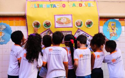 Alunos criam exposição sobre alimentação na UMEI Denise Mendes Cardia