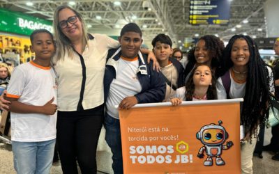 Estudantes da Rede Municipal de Niterói embarcam para a Olimpíada Brasileira de Robótica